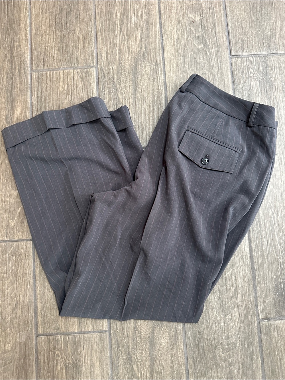 Mixit Gray Pinstripe Stretch Dress Pants, Womens Size 18W